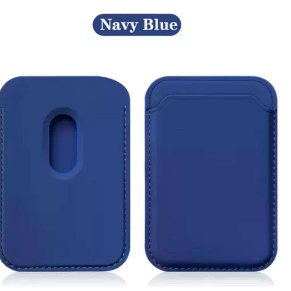 GENERICO - Tarjetero Magnético Magsafe de Silicone Azul Marino