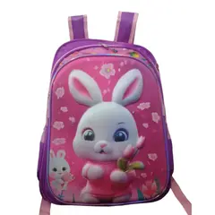 GENERICO - Mochila infantil para niña con estuche conejita