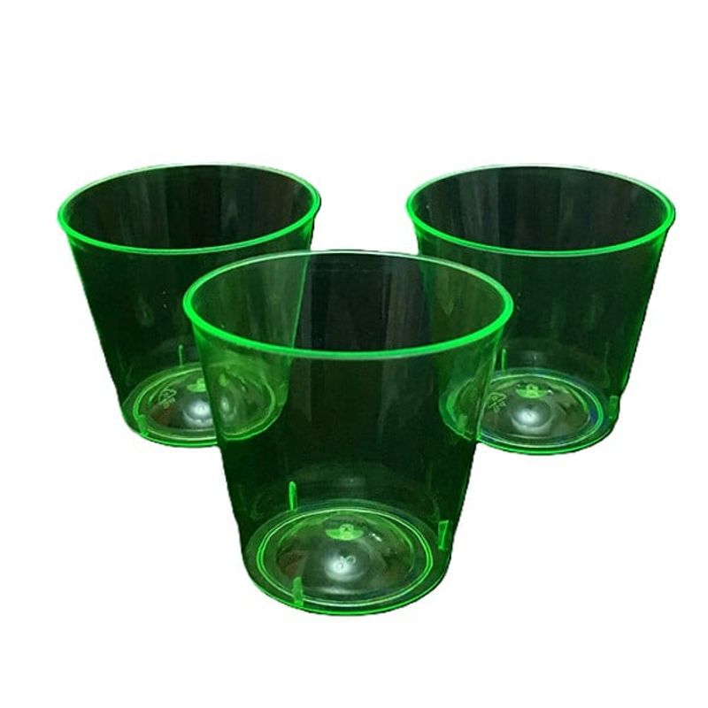 GENERICO - VASO SHOT ACRILICO NEON VERDE X30 PCS X1 UNI