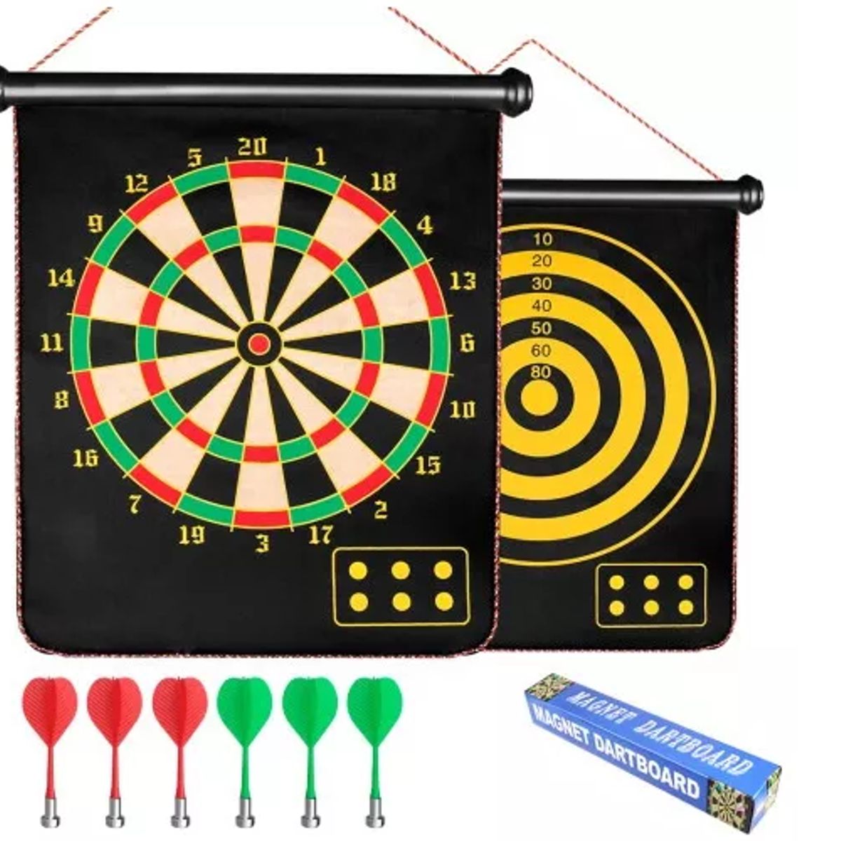 GENERICO - Tablero Dardos Magnético Niño Tablero Profesional Magneticos