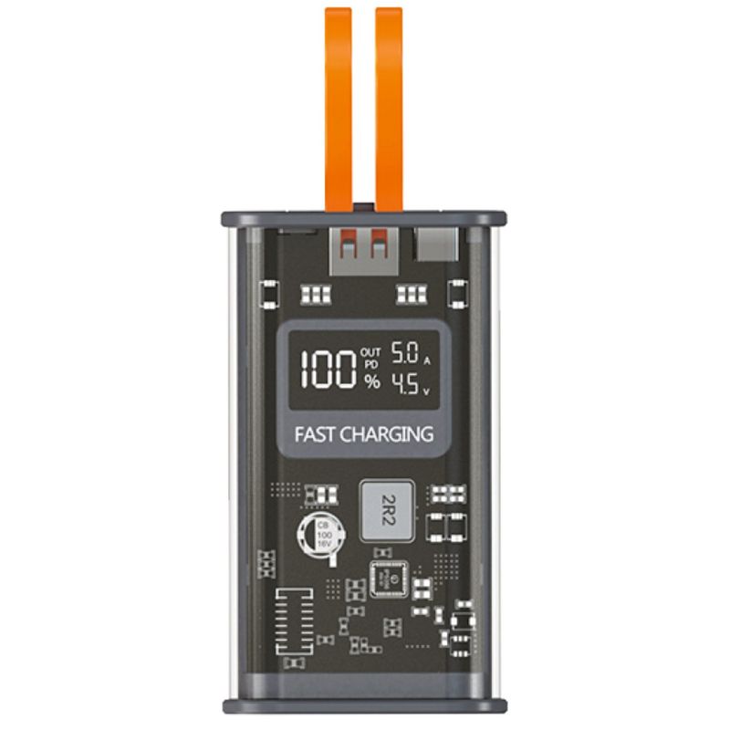 TECNOLAB - Power Bank 10000mAh 225W Diseño Transparente - SC