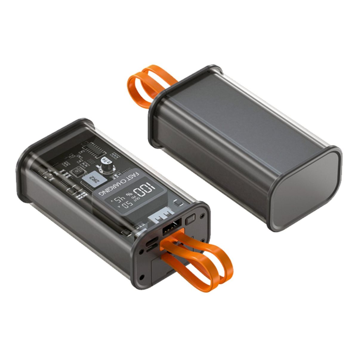 TECNOLAB - Power Bank 10000mAh 225W Diseño Transparente - SC