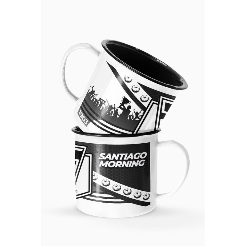 S/M - Taza Lechero Enlozado Santiago Morning Fútbol Chileno
