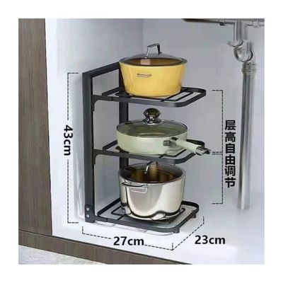 Imagen 2 del producto Organizador Estante Multiuso Cocina Platos Ollas 3 Niveles