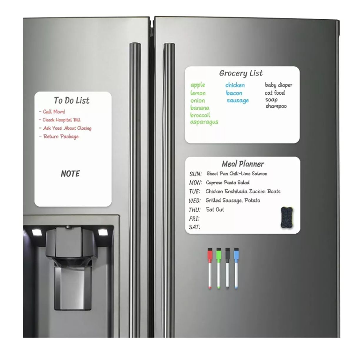 GENERICO - Pizarra Magnética Para Refrigerador Pizarra Flexible Imán