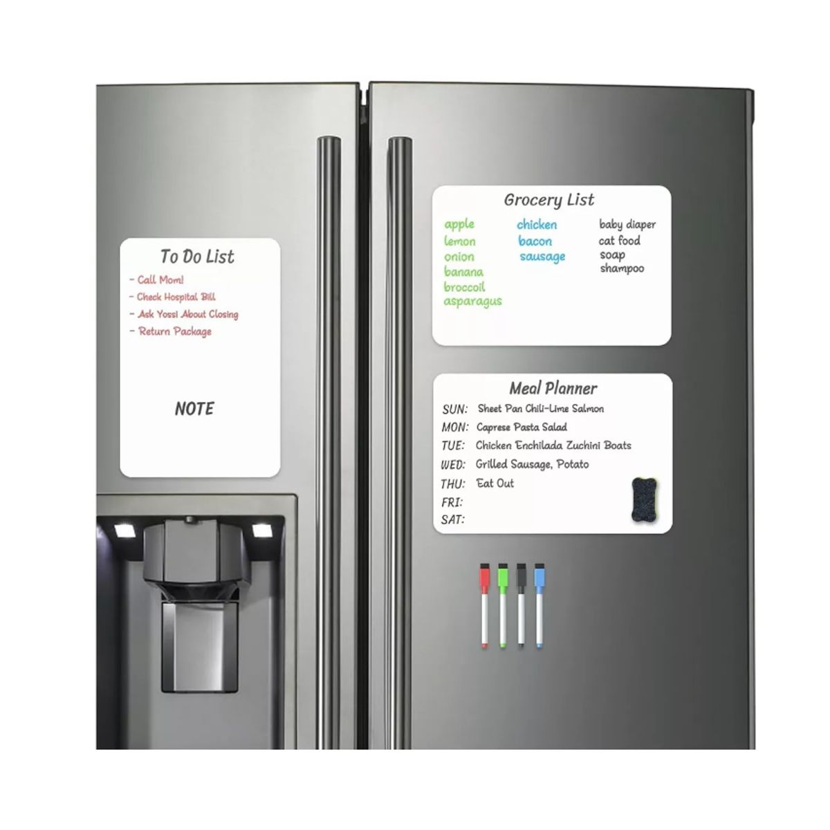 GENERICO - Pizarra Magnética Para Refrigerador Pizarra Flexible Imán