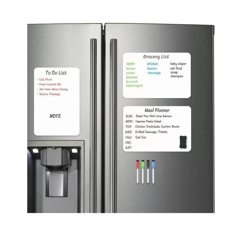 GENERICO - Pizarra Magnética Para Refrigerador Pizarra Flexible Imán