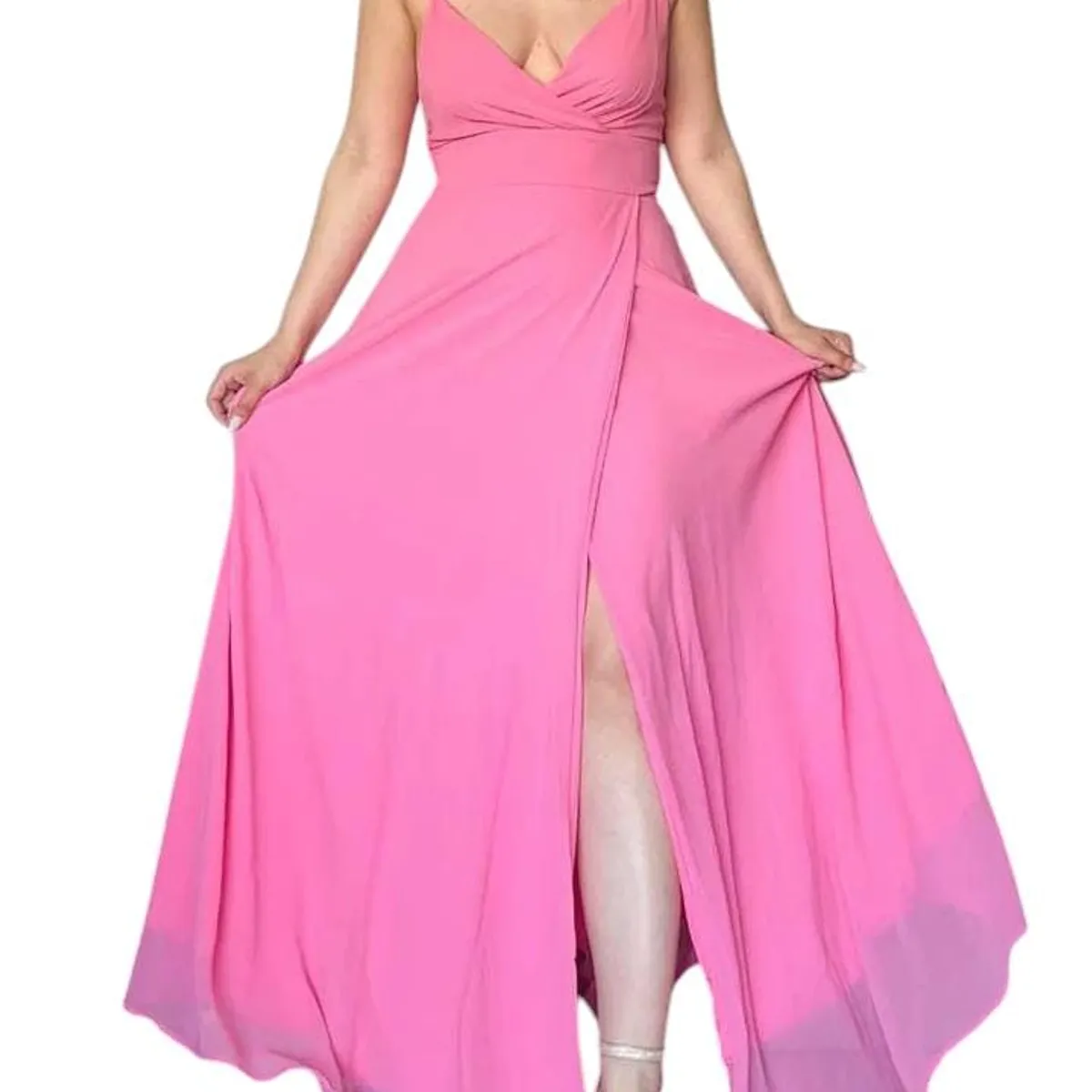 LUNA - VESTIDO DE FIESTA  DE NOCHE LINA.-