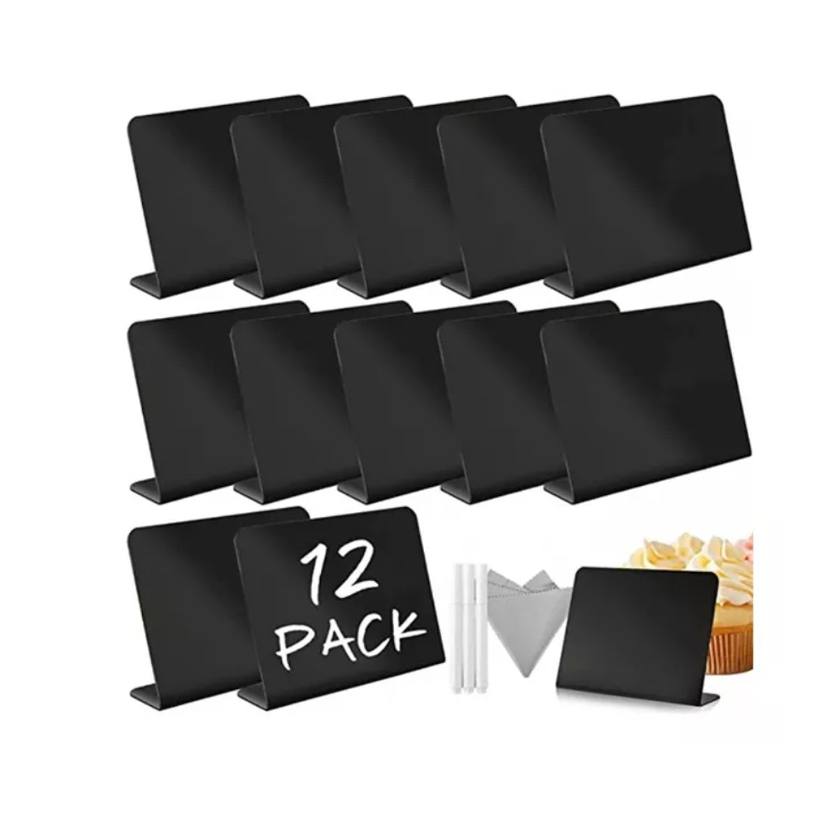 GENERICO - 15 Letrero Tiza Líquida Plumones+12 Pizarra Borrable Mesa L