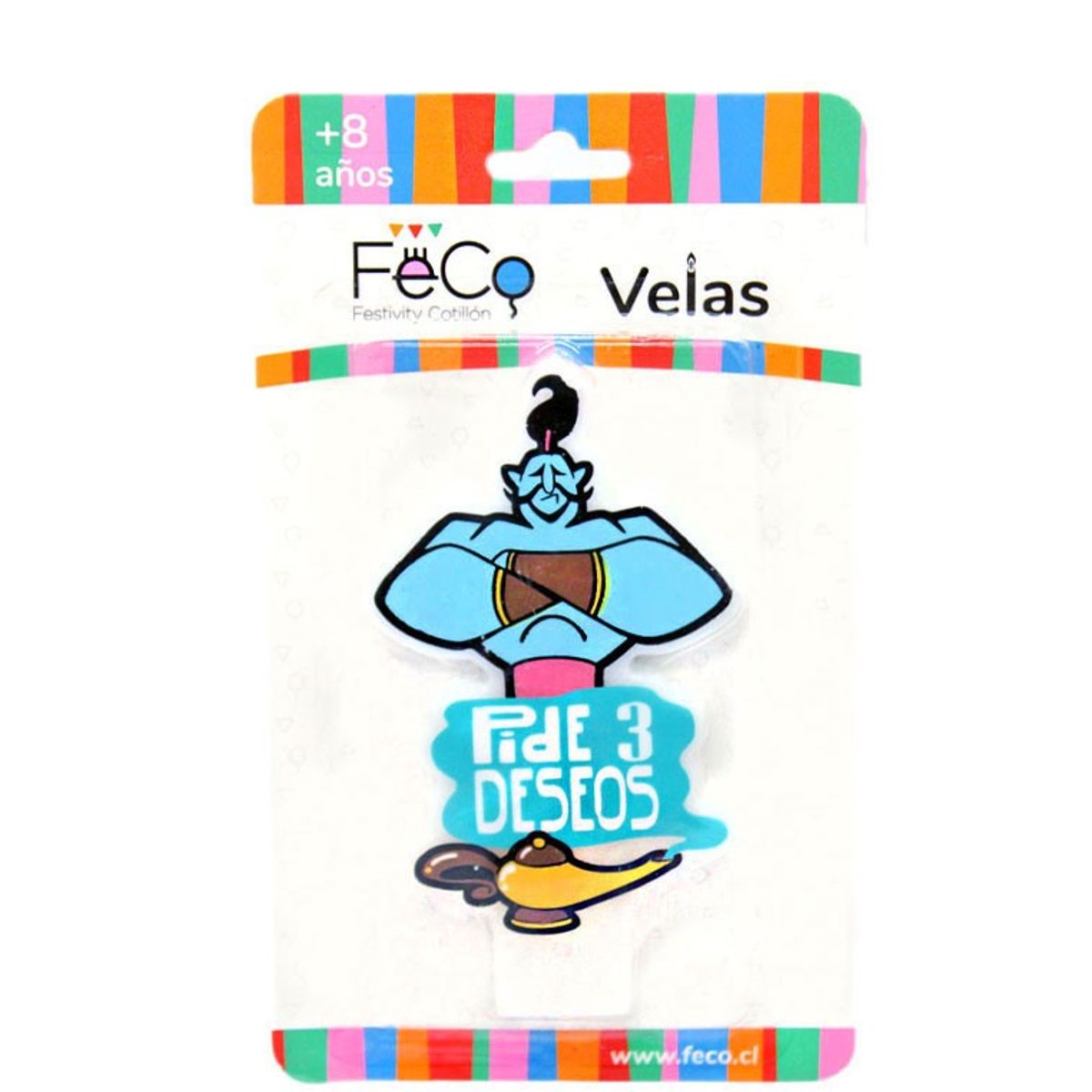 GENERICO - VELA DISE?O 3 DESEOS X1 UNI