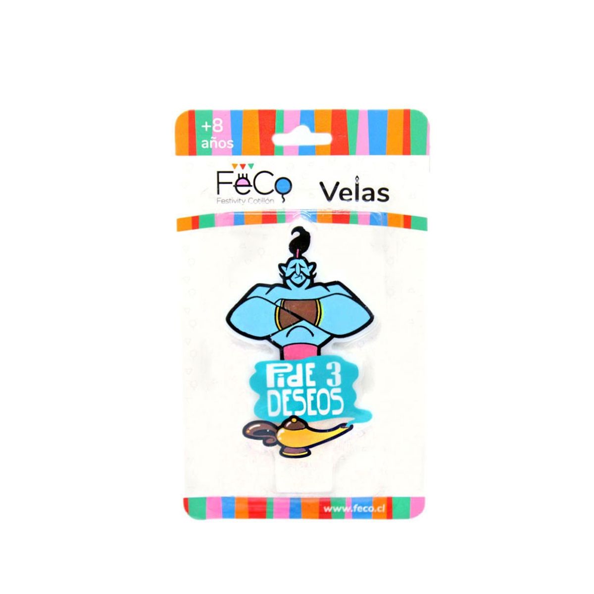 GENERICO - VELA DISE?O 3 DESEOS X1 UNI