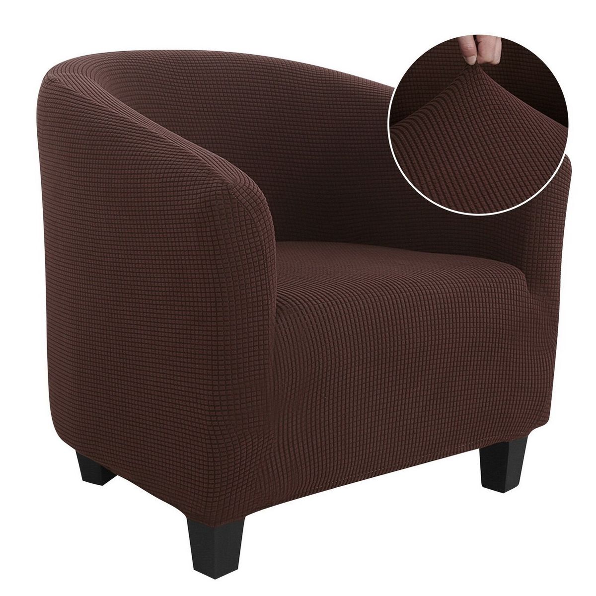 GENERICO - Funda Cubre Poltrona de tela elasticada CUADRILLE