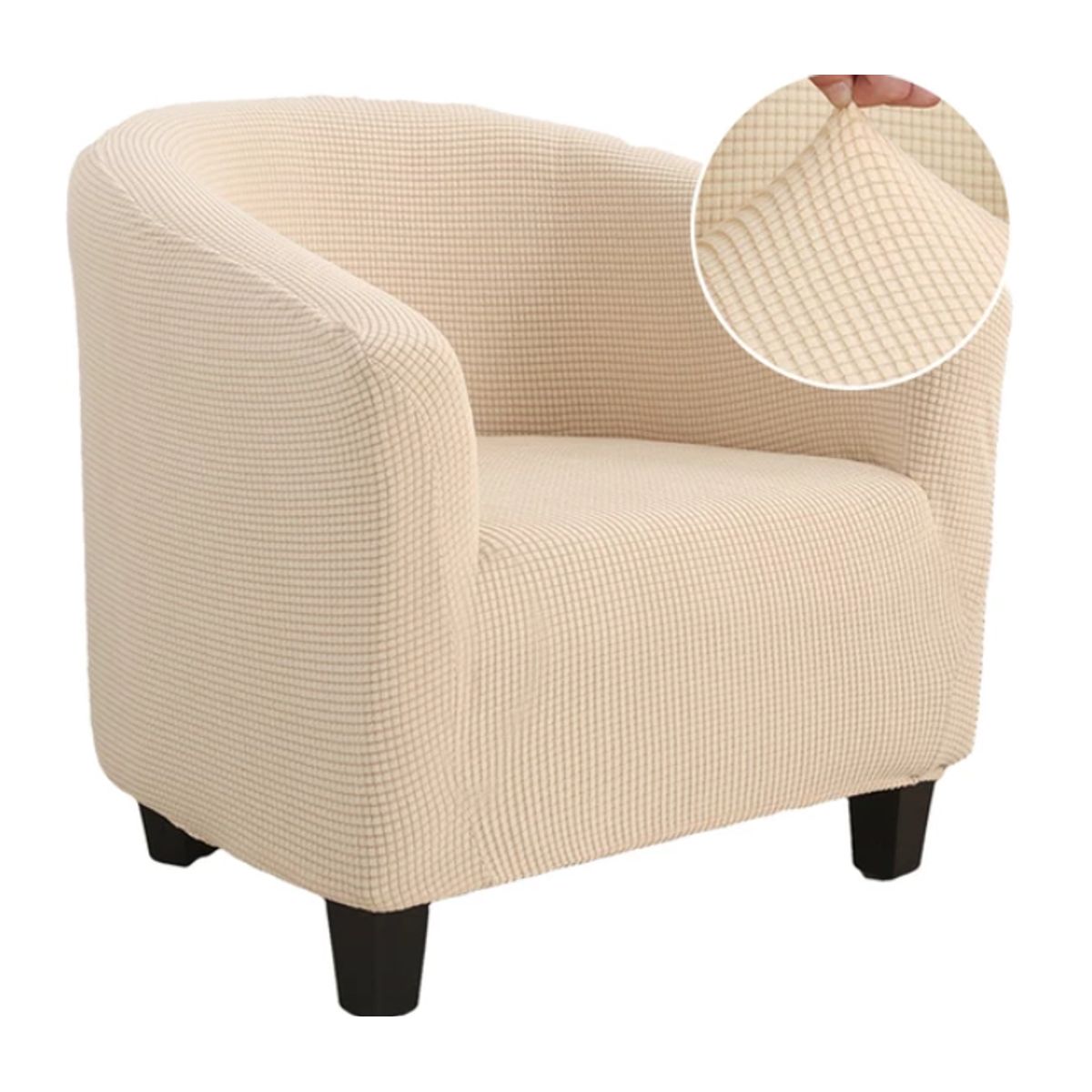 GENERICO - Funda Cubre Poltronas de tela elasticada CUADRILLE