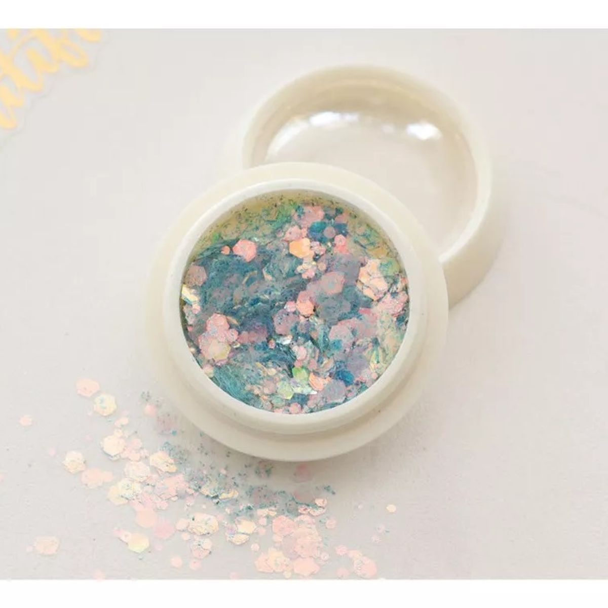 GENERICO - 8 Lentejuelas Glitter Nácar Decoración Uñas Ojos Cuerpo