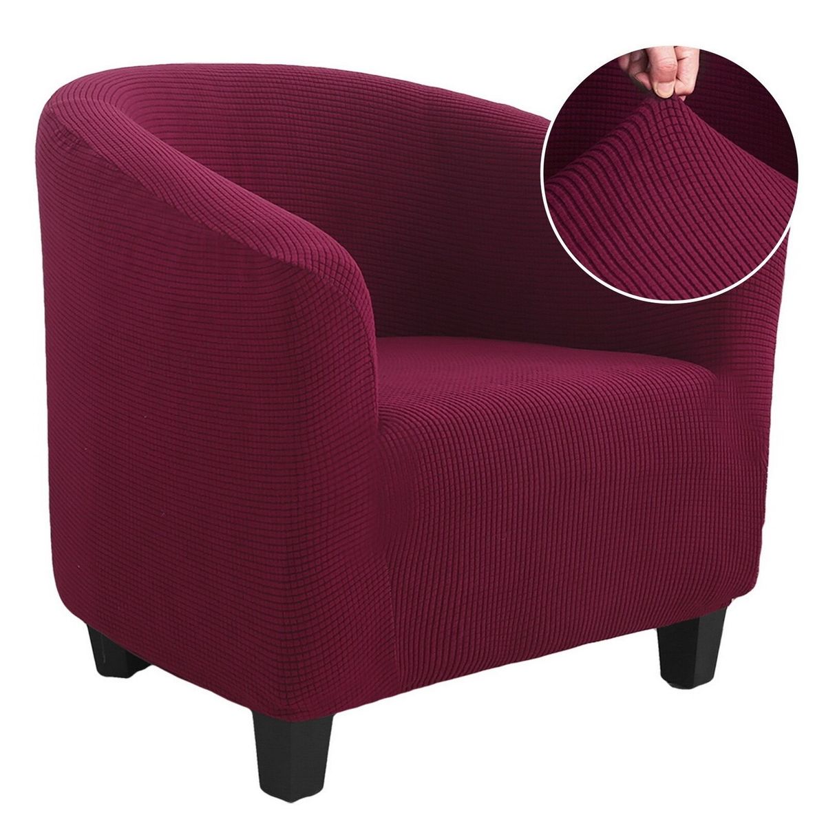 GENERICO - Funda Cubre Poltrona de tela elasticada CUADRILLE