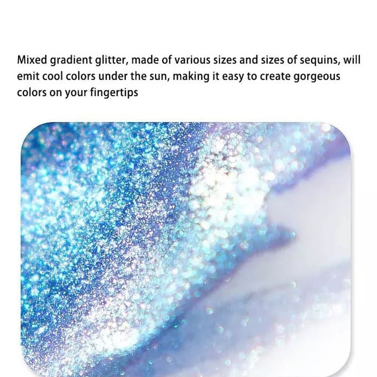 GENERICO - Glitter Para Resina Epoxica 6 Colores Decoración Brillantes
