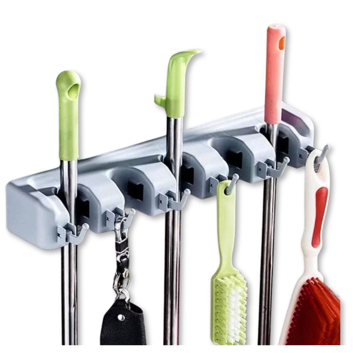 LINE - Soporte Colgador Organizador Escobas Multiuso 0