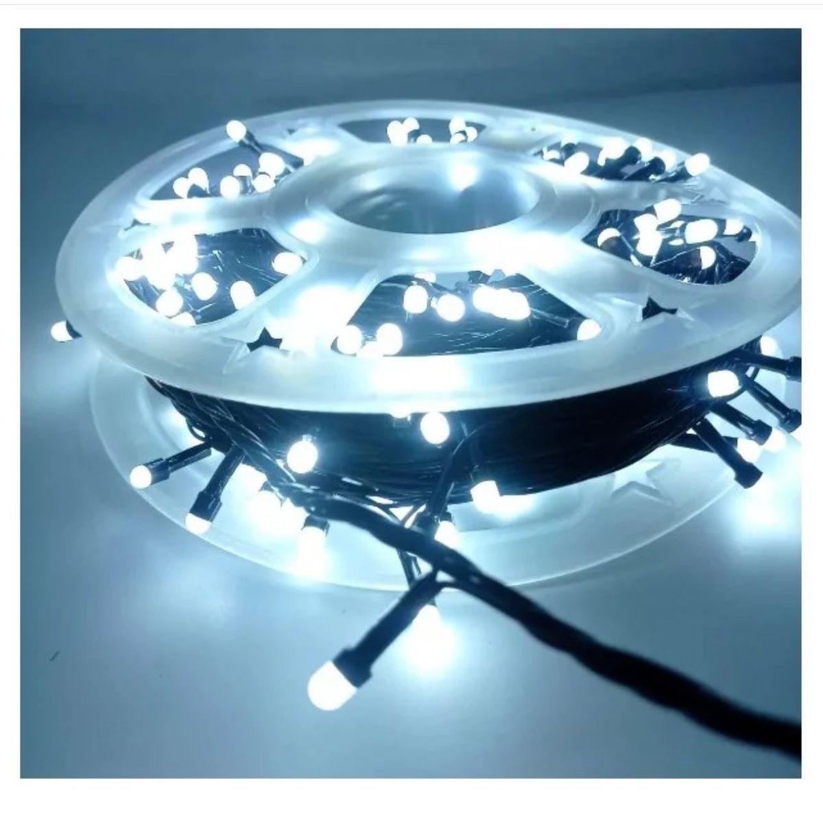 GENERICO - Carrete Solar 240LED Lineales 50mts BLANCA