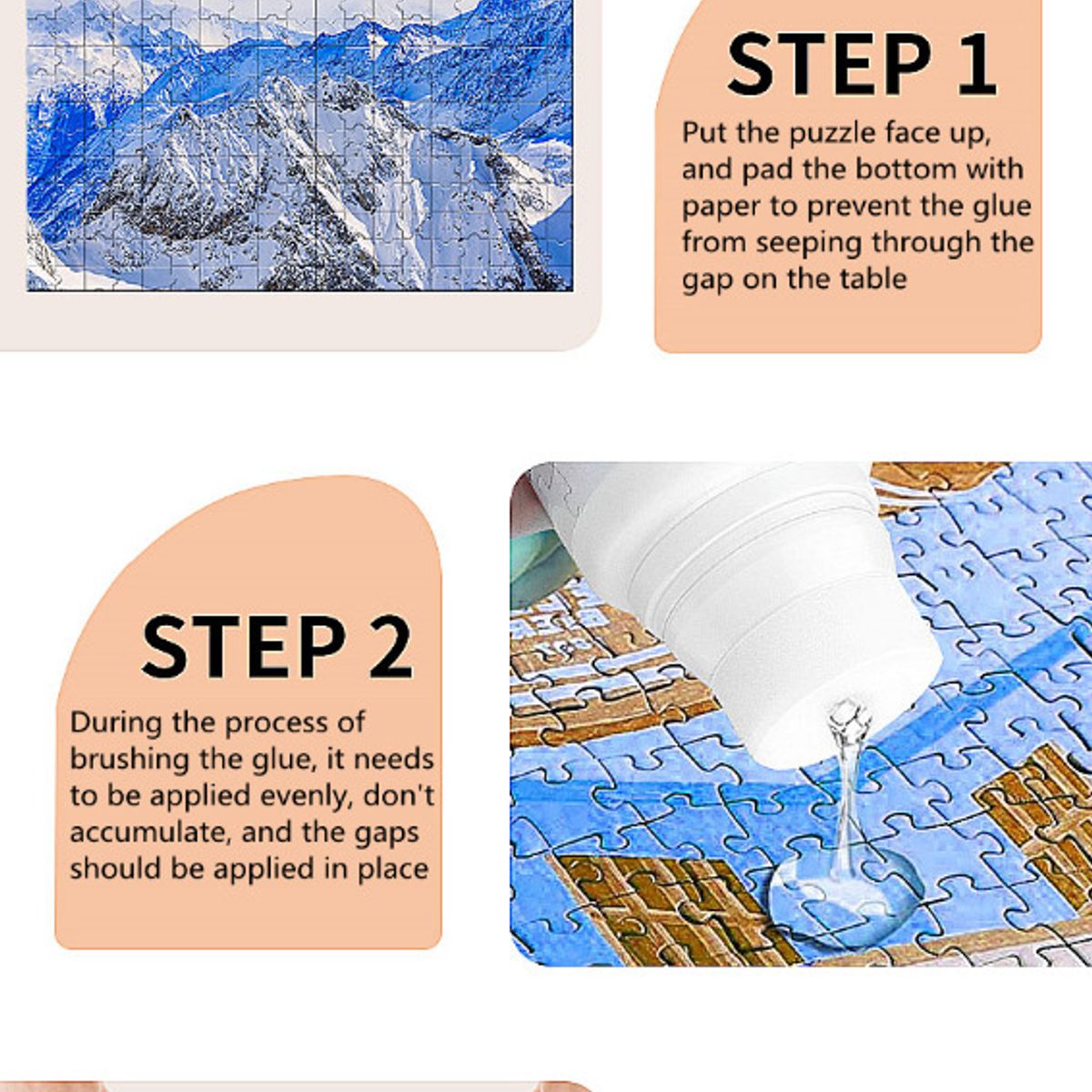 GENERICO - Pegamento Para Puzzles Y Conservador Rompecabezas Filtro Uv