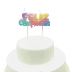 GENERICO - VELA FELIZ CUMPLEAÑOS MULTI X1UNI