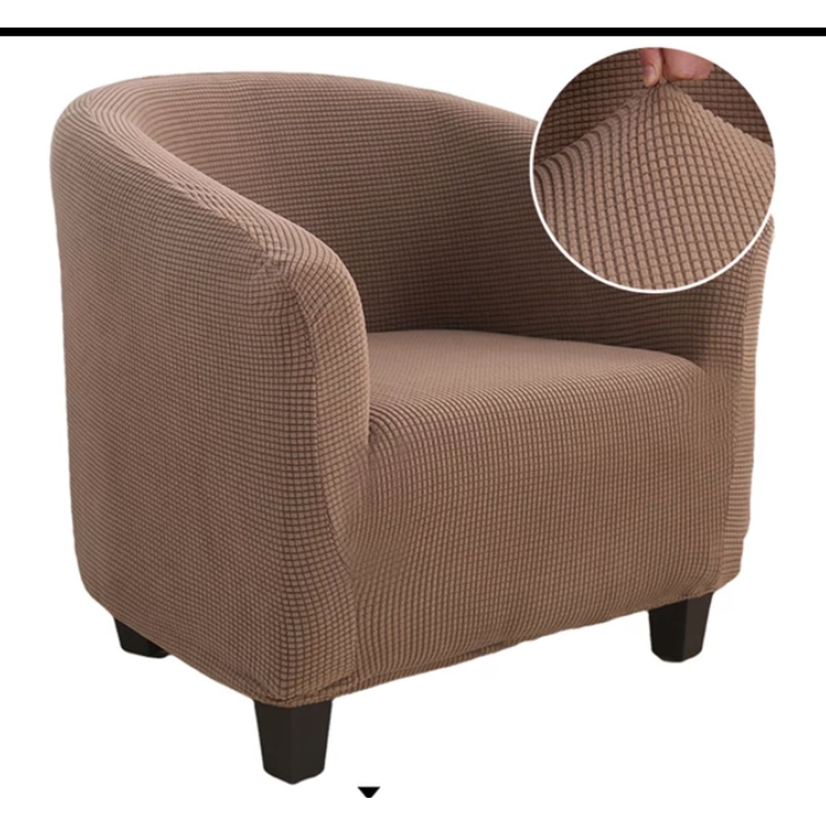 GENERICO - Funda Cubre Poltrona de tela elasticada CUADRILLE