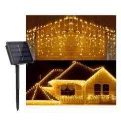 GENERICO - CASCADA LED SOLAR 3 METROS BLANCA 243-80