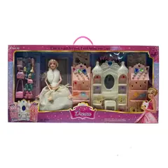GENERICO - CASTILLO DE MUÑECAS CON ACCESORIOS JUGUETE NIÑAS
