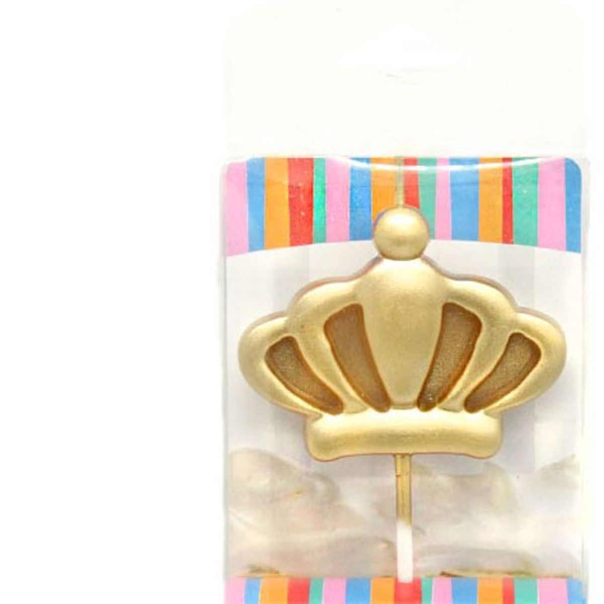 GENERICO - VELA CORONA DORADA X1 UNI