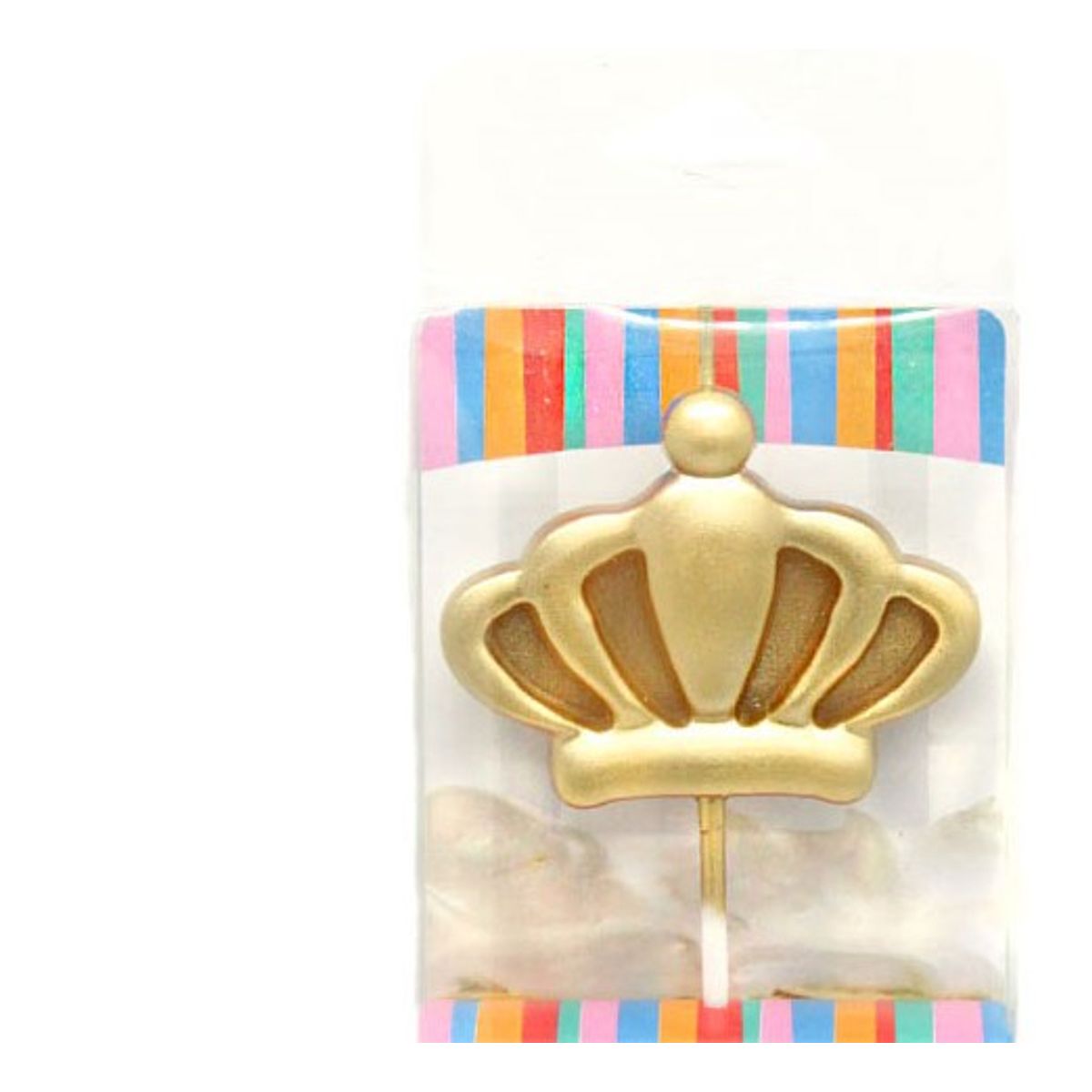 GENERICO - VELA CORONA DORADA X1 UNI