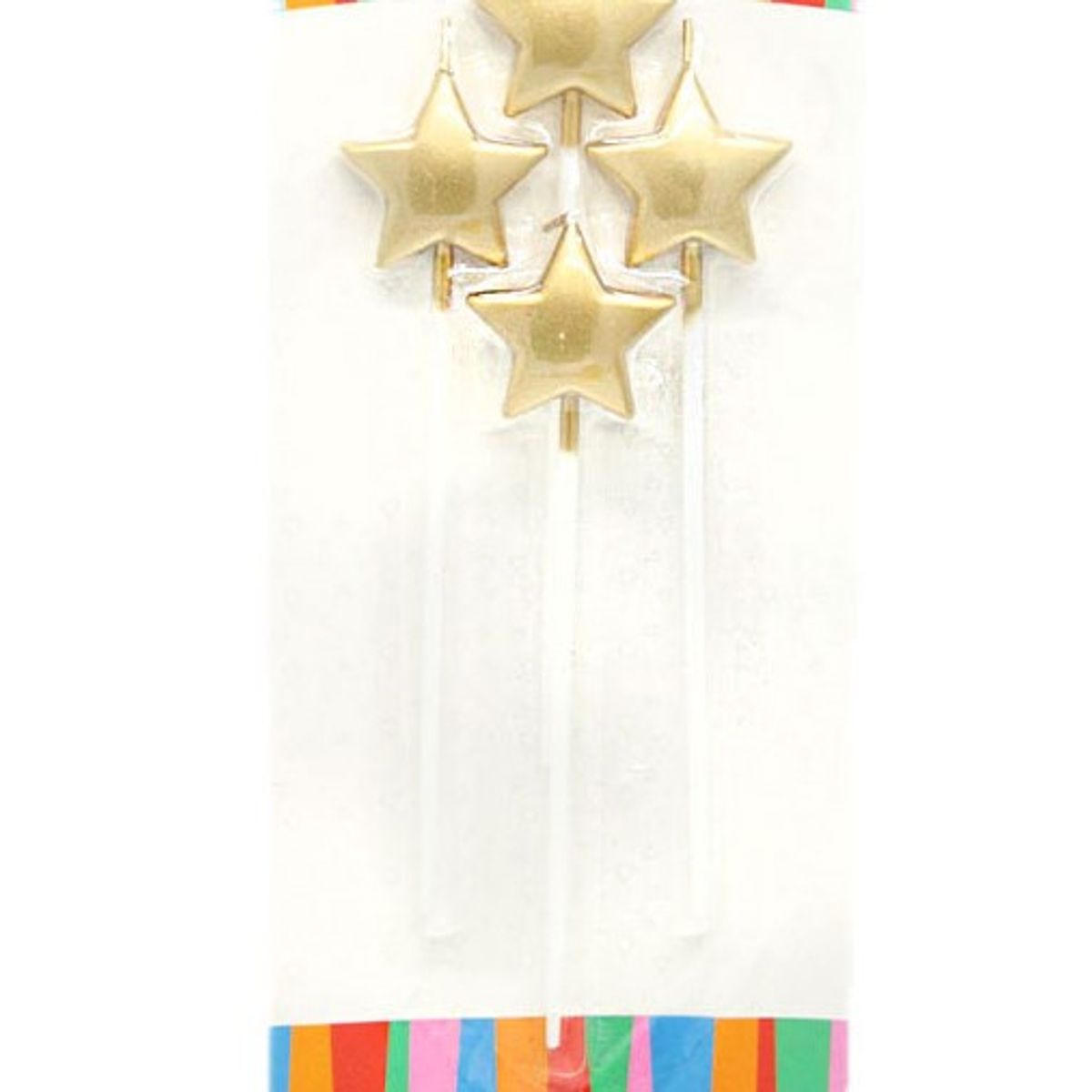 GENERICO - VELA ESTREALLAS DORADAS X1 SET