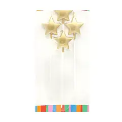 GENERICO - VELA ESTREALLAS DORADAS X1 SET