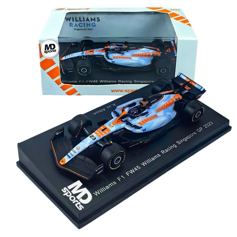 SPARK - Auto F1 Williams Fw45 Singapur Gulf 2023 A. Albon Spark 1:64