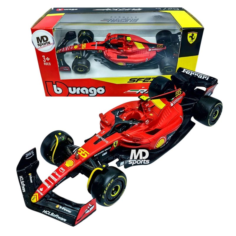 BBURAGO - Auto F1 Ferrari SF-23 Monza 2023 #55 Sainz Caja Normal 1:43