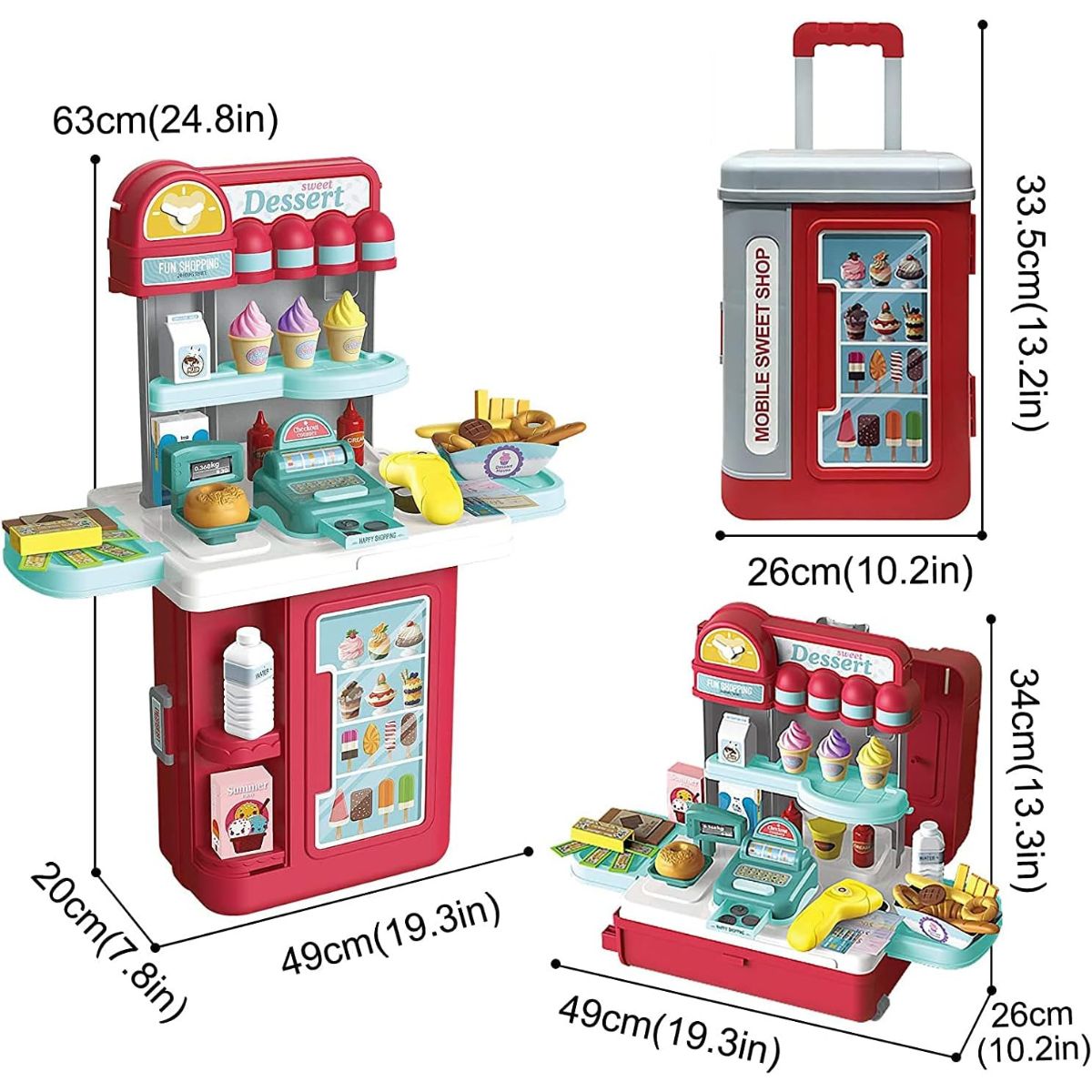 GENERICO - Maleta Juguete Heladería Sweat Dessert