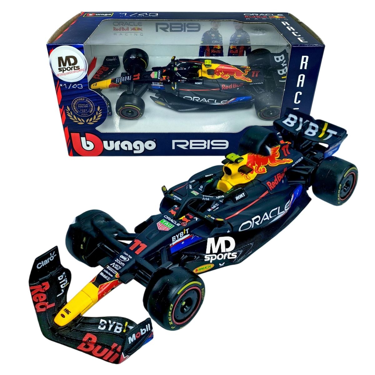 BBURAGO - Auto F1 RedBull RB19 Austin 2023 Checo Perez Caja Normal1:43