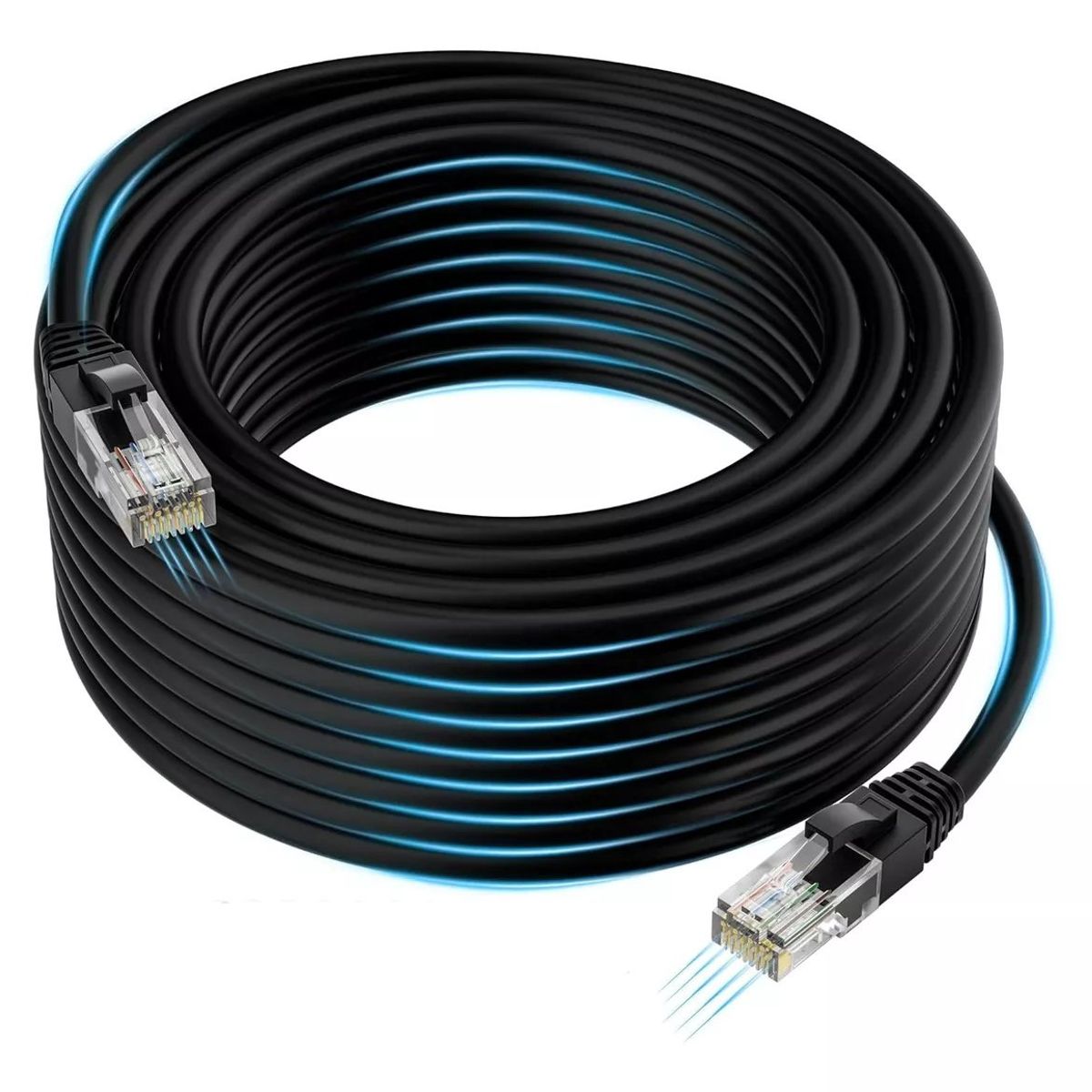 KUANGYE - Cable Utp Cat 6 Exterior 50 Metros Rj45 Ethernet Internet