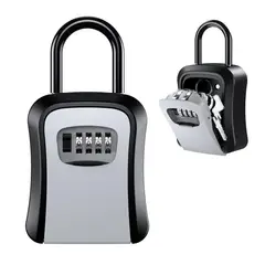KUANGYE - Caja Seguridad Porta Llave Candado Clave Para Muro Colgador