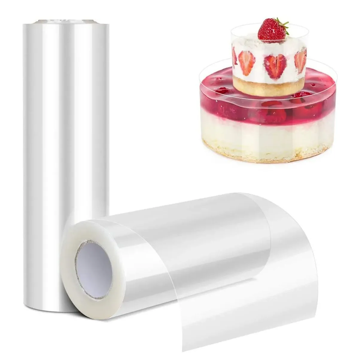 KUANGYE - Rollo Acetato Repostería - 12 Cms De Alto Y 50 Mtrs Largo