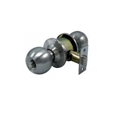 GENERICO - Cerradura Pomo Acero Inoxidable Baño Dormitorio Gris