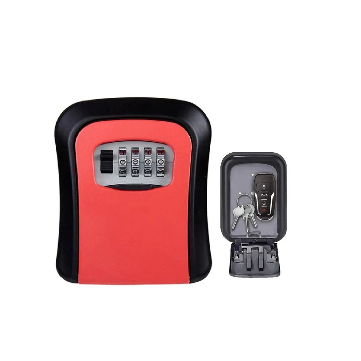 GENERICO - Caja Seguridad Llaves Caja Fuerte Llave 4digitos Red