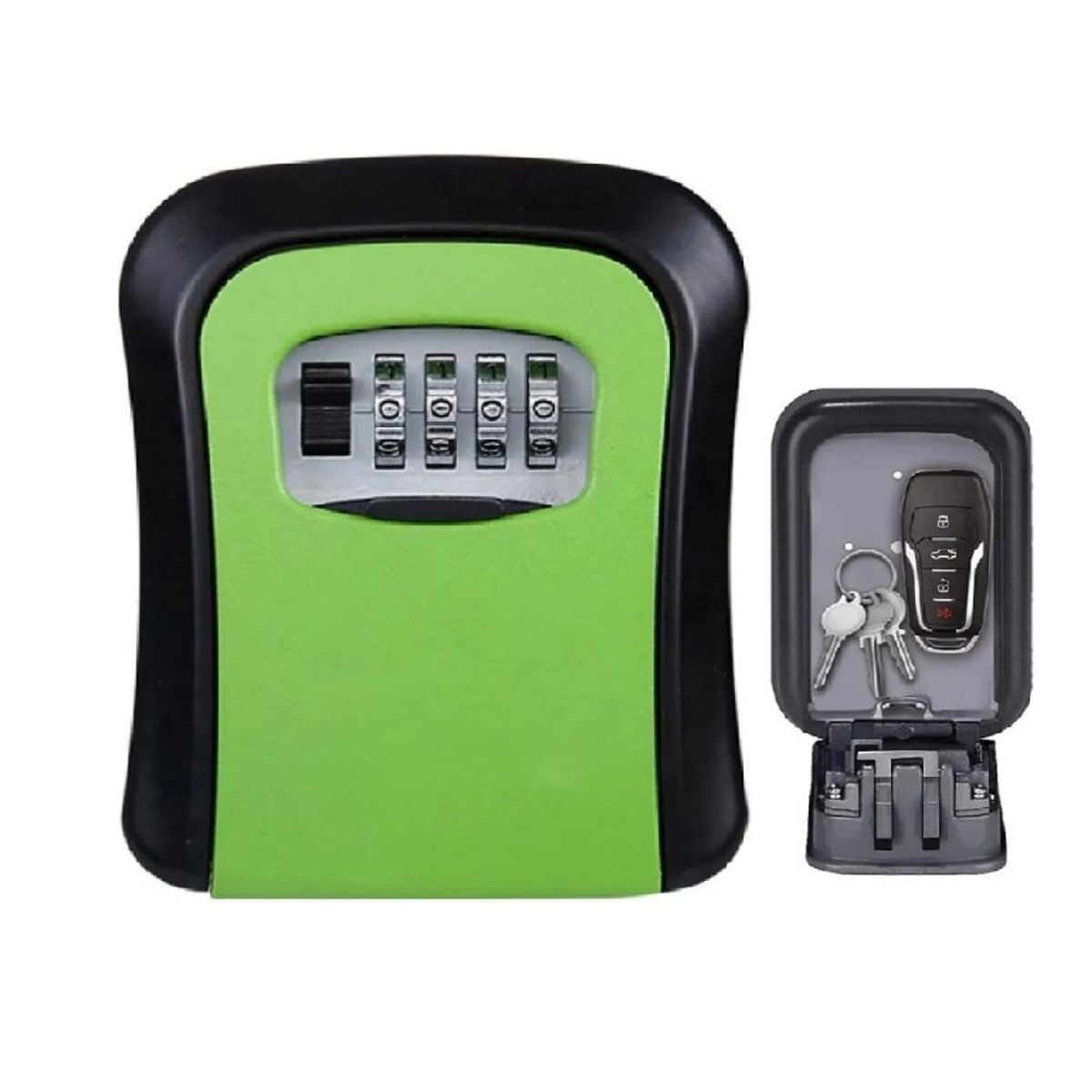GENERICO - Caja Seguridad Llaves Caja Fuerte Llave 4digitos Verde
