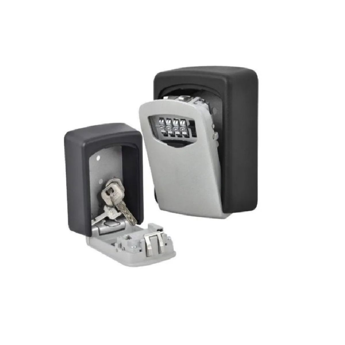 GENERICO - Caja Seguridad Llaves Caja Fuerte Llave 4digitos Gris