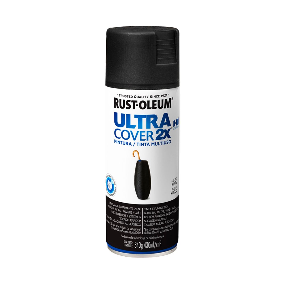 GENERICO - ULTRA COVER 2X - Negro Mate 340G