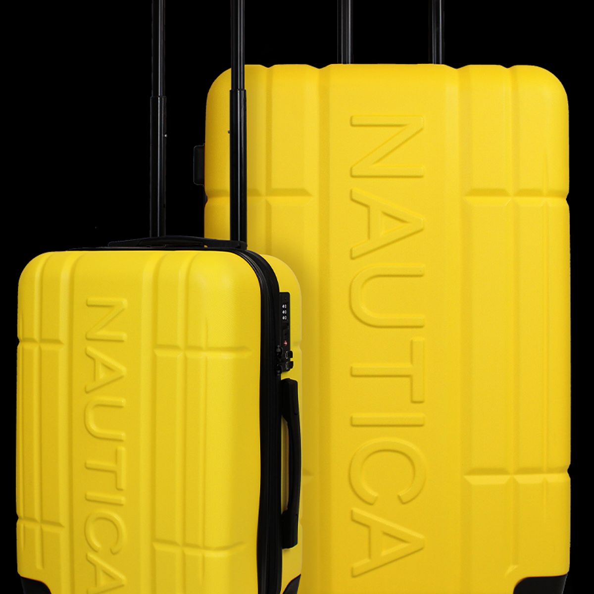 NAUTICA - Pack 2 maletas S+L Amsterdam de 10 y 23kg amarillas Nautica