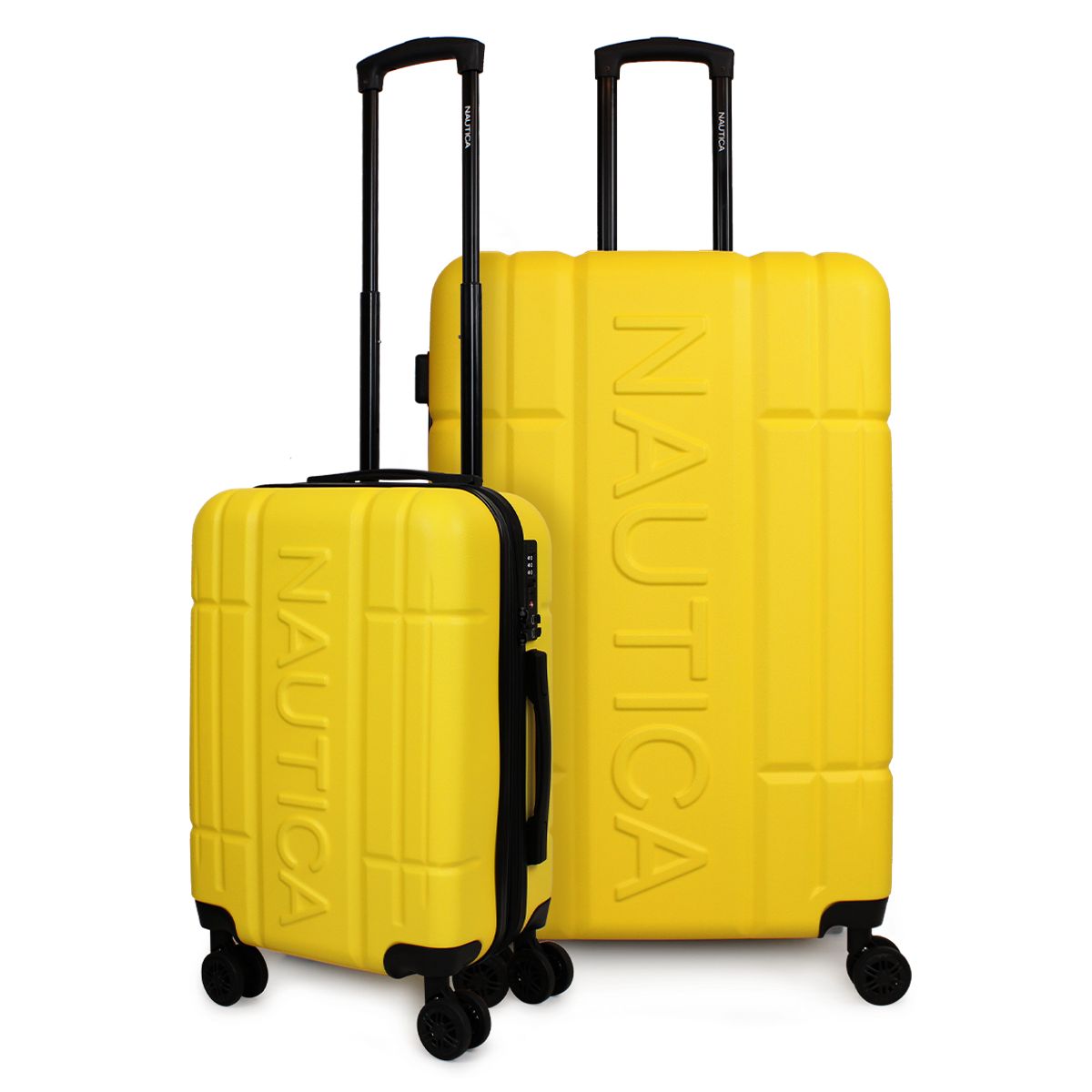 NAUTICA - Pack 2 maletas S+L Amsterdam de 10 y 23kg amarillas Nautica