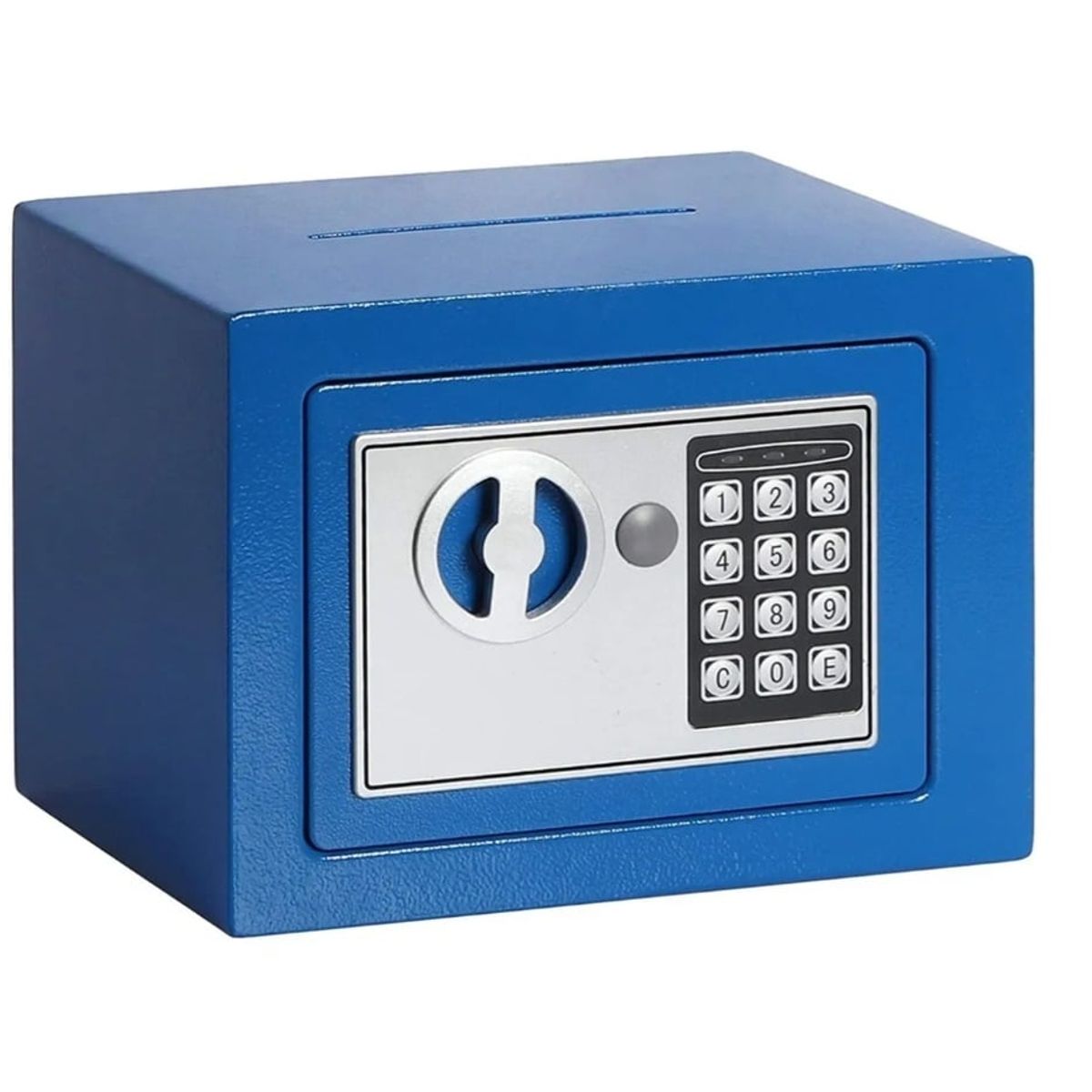 GENERICO - Caja Fuerte Caja Seguridad Digital Para Anclar A La Pared Azul