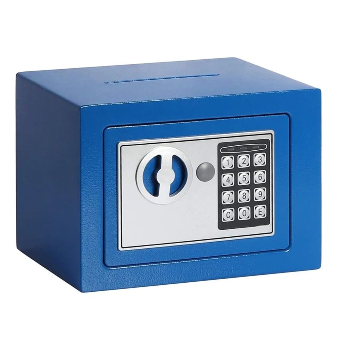 GENERICO - Caja Fuerte Caja Seguridad Digital Para Anclar A La Pared Azul