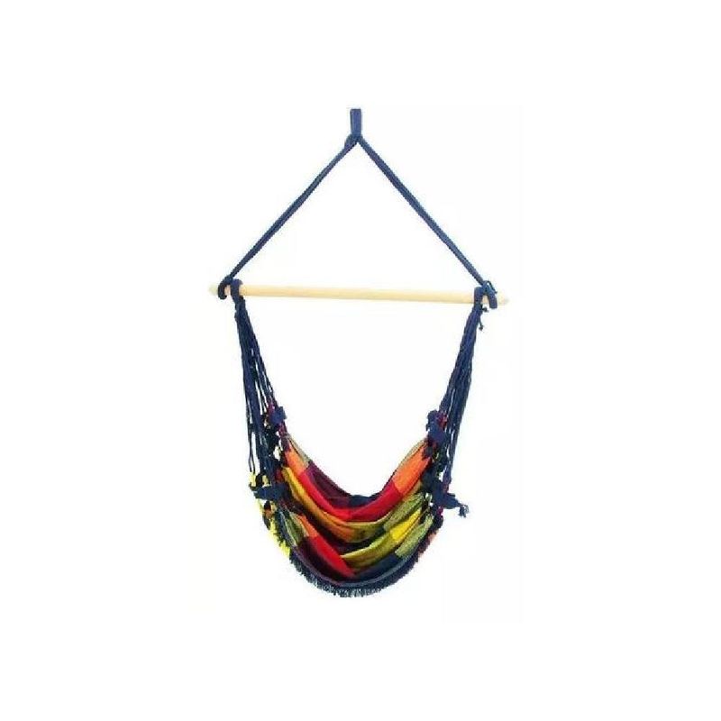 GENERICO - Silla con hamaca giratoria para sentarse dormir techo multicolor