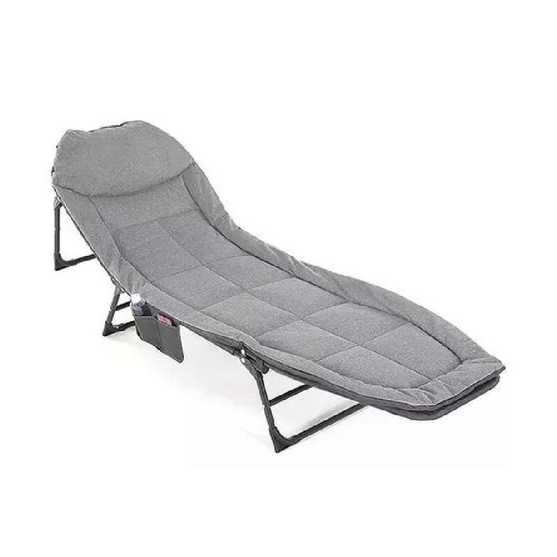 GENERICO - Catrecama campaña outdoor plegable acolchado gris