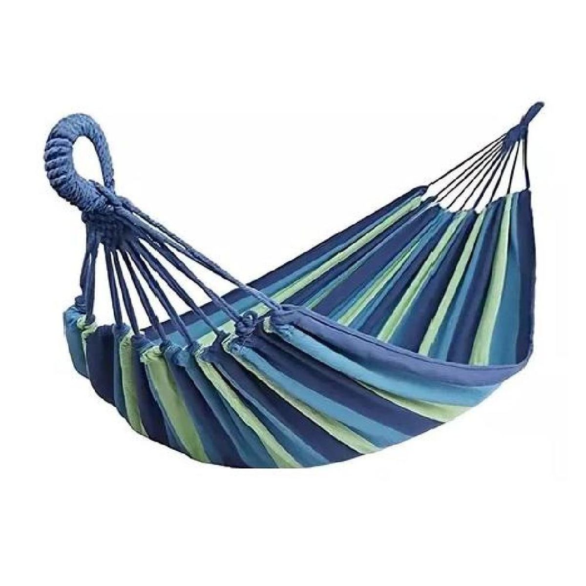 GENERICO - Hamaca camping 1 plaza 80x189 cm azul